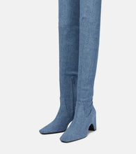 Coperni Denim over-the-knee boots