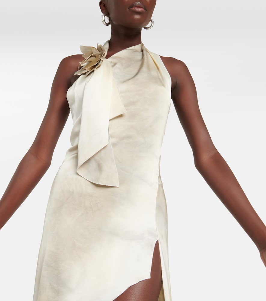 Coperni Floral-appliqu√É¬© asymmetric gown