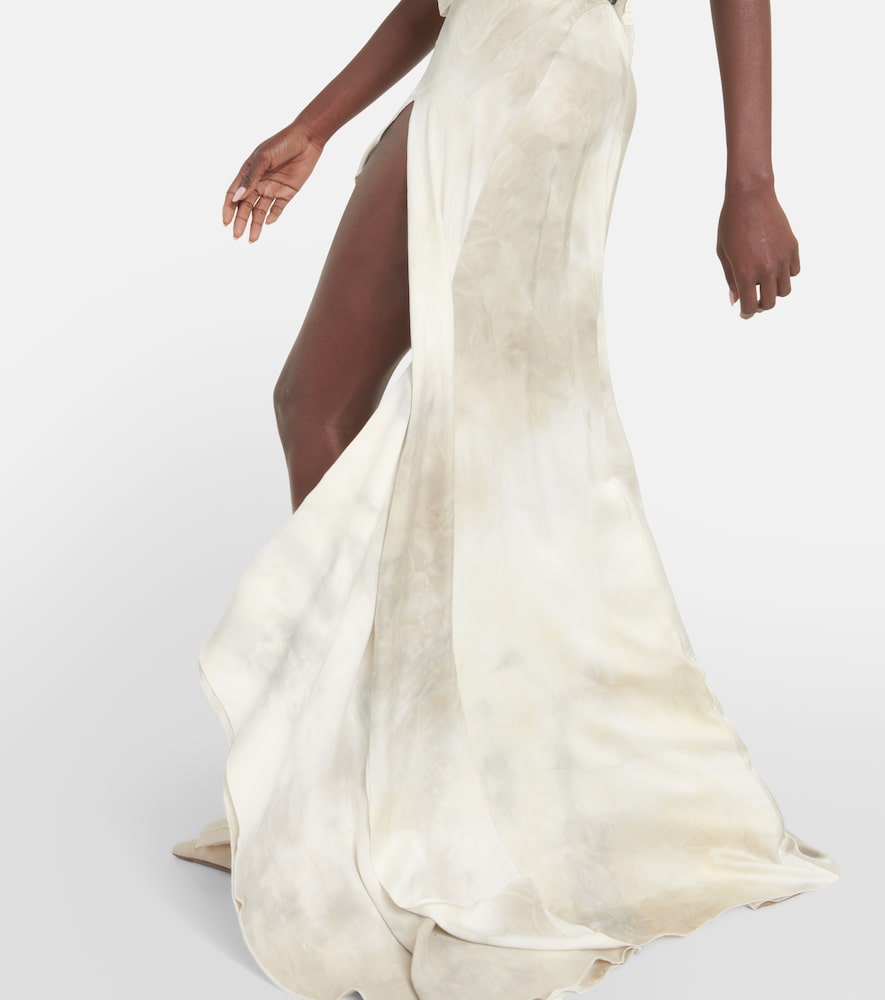 Coperni Floral-appliqu√É¬© asymmetric gown