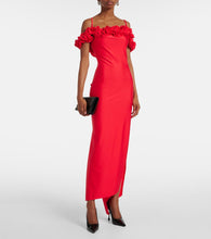 Coperni Floral-appliqu√É¬© jersey gown