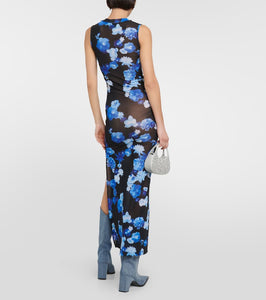 Coperni Floral mesh maxi dress