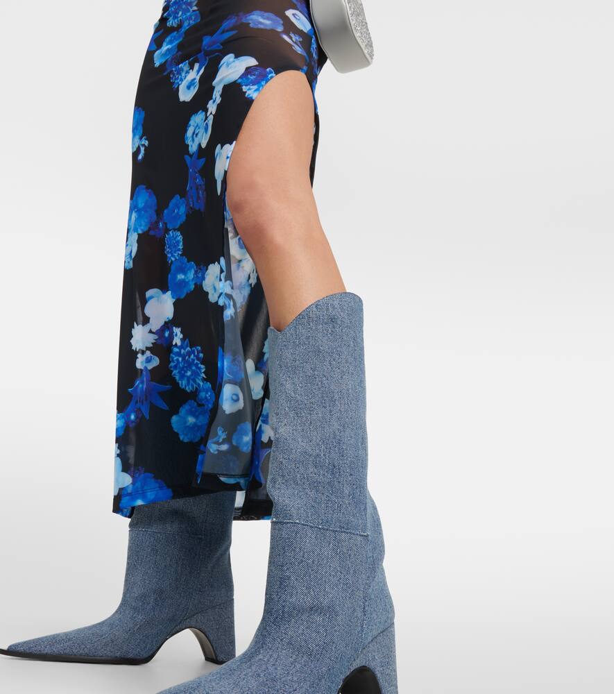 Coperni Floral mesh maxi dress