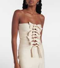 Coperni Gala tie-front jersey midi dress