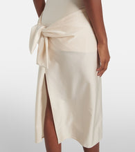 Coperni Gala tie-front jersey midi dress