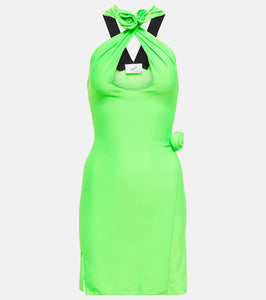 Coperni Halterneck jersey minidress