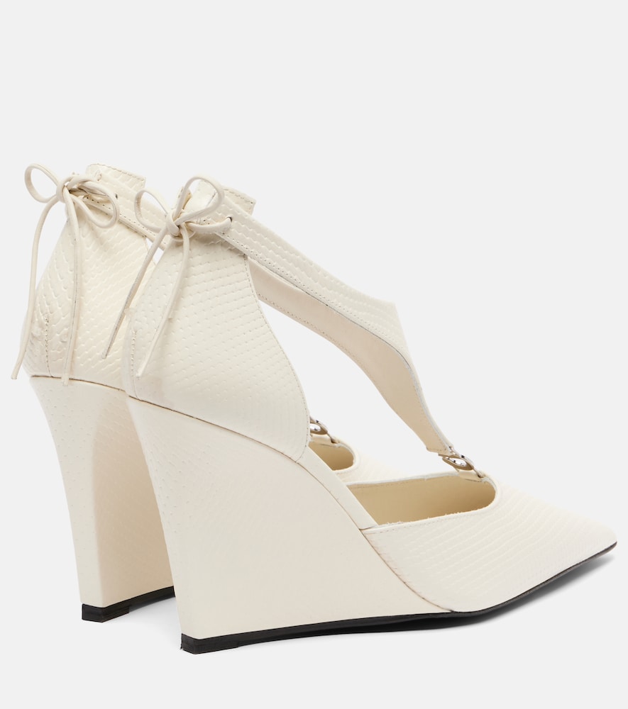 Coperni Leather wedge pumps