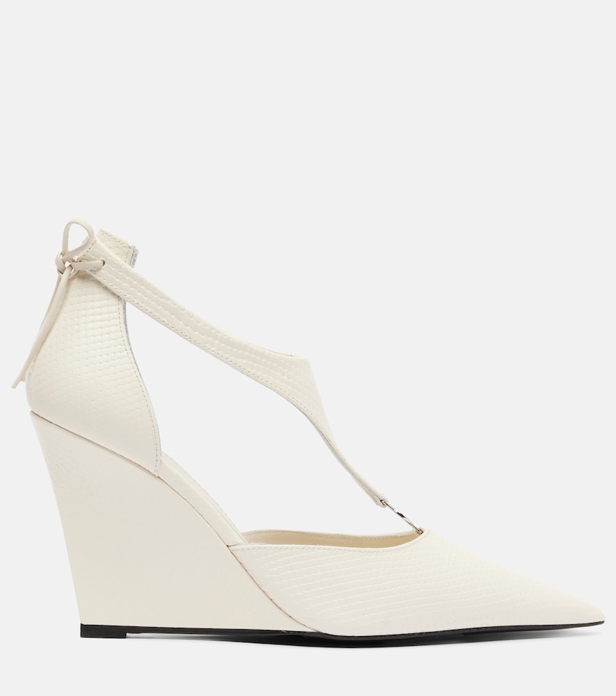 Coperni Leather wedge pumps