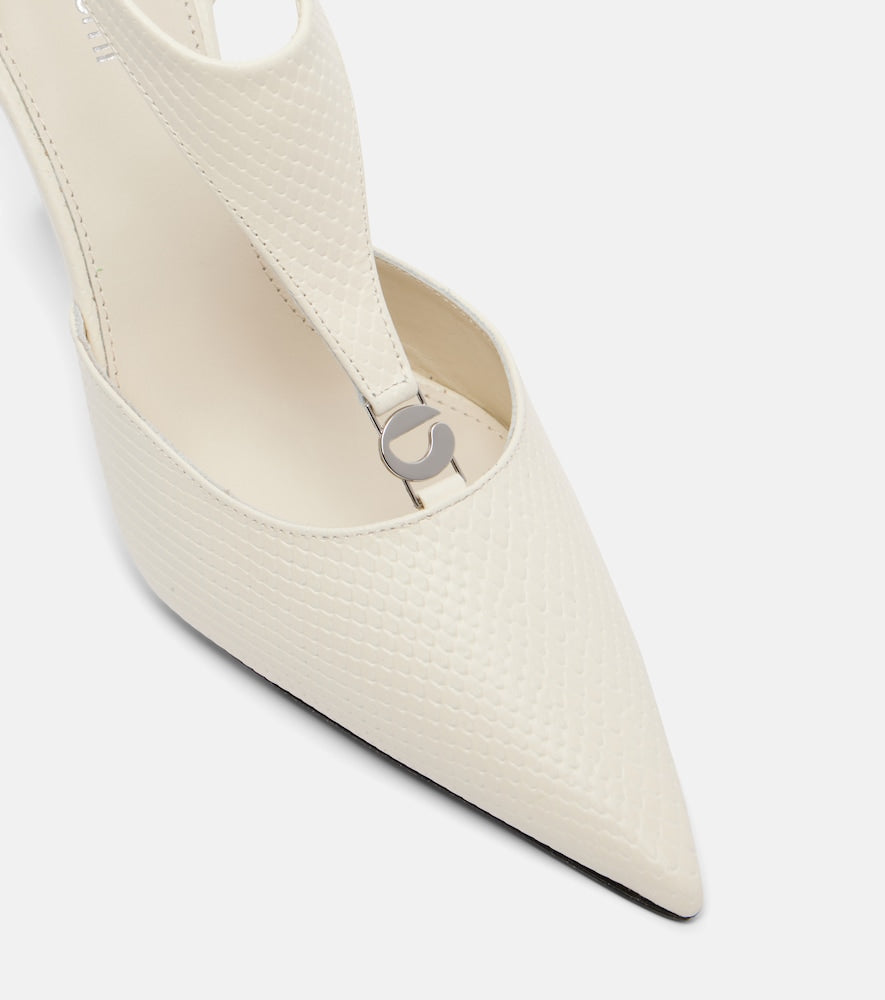 Coperni Leather wedge pumps