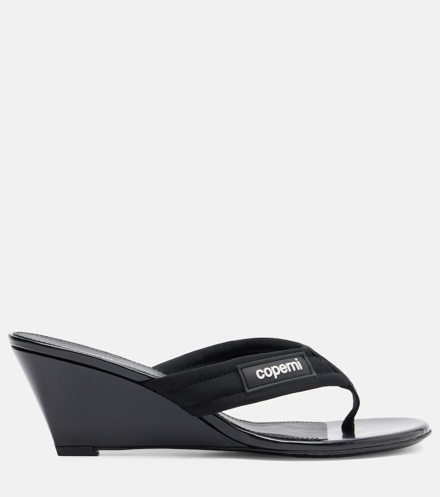 Coperni Logo wedge thong sandals