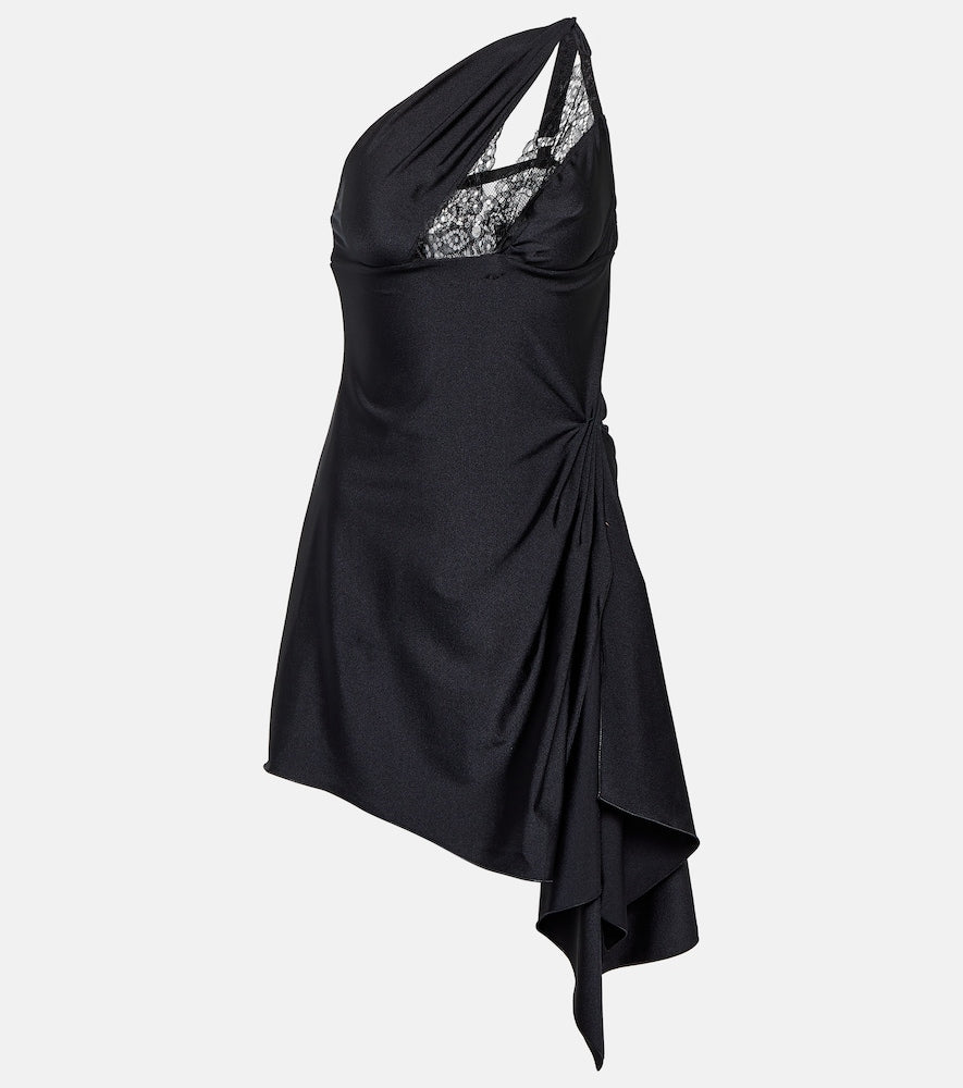 Coperni One-shoulder cutout minidress. Coperni 单肩镂空迷你连衣裙