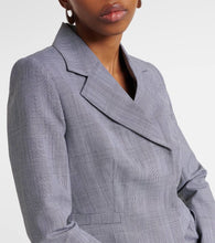 Coperni Prince of Wales virgin wool blazer