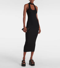 Coperni Ribbed-knit cutout maxi dress