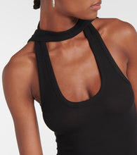 Coperni Ribbed-knit cutout maxi dress