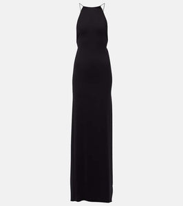 Coperni Suspended Triangle open-back maxi dress