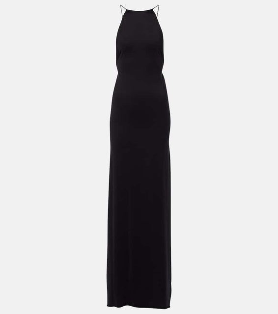 Coperni Suspended Triangle open-back maxi dress