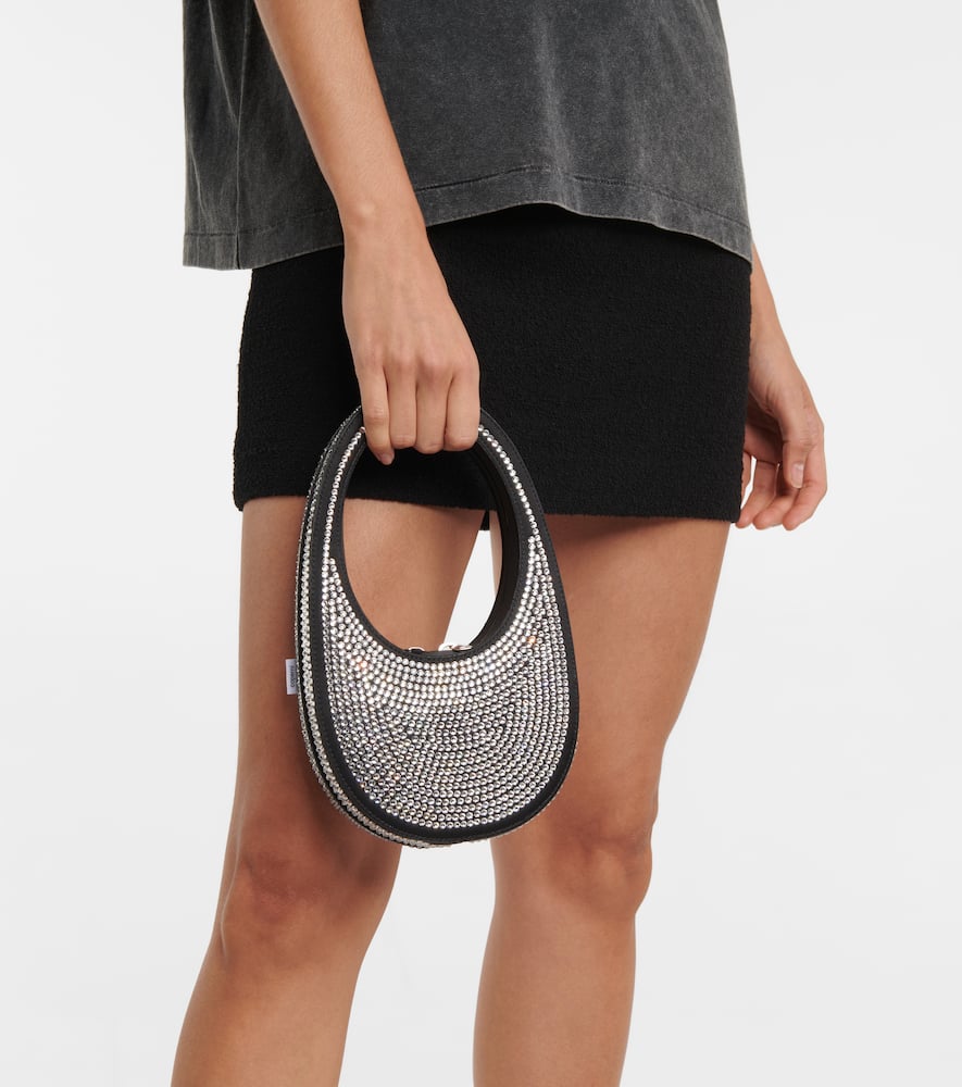 Coperni Swipe Mini embellished shoulder bag
