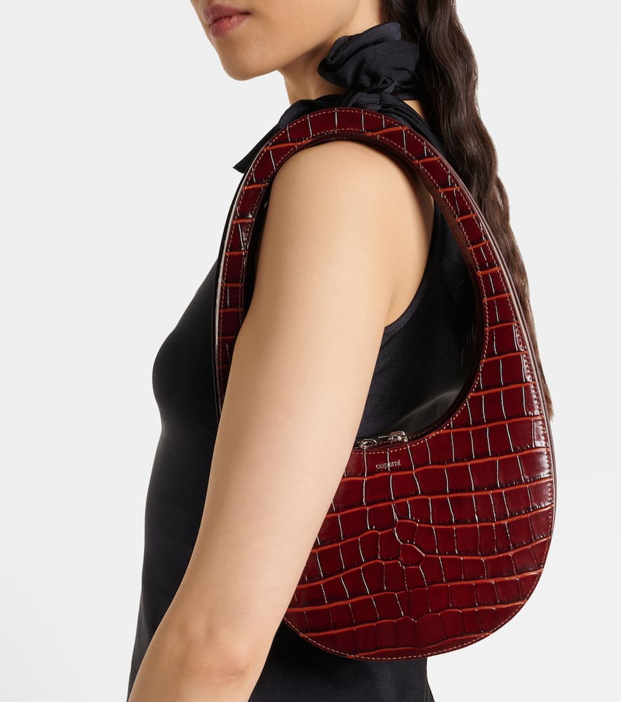 Coperni Swipe croc-effect leather shoulder bag