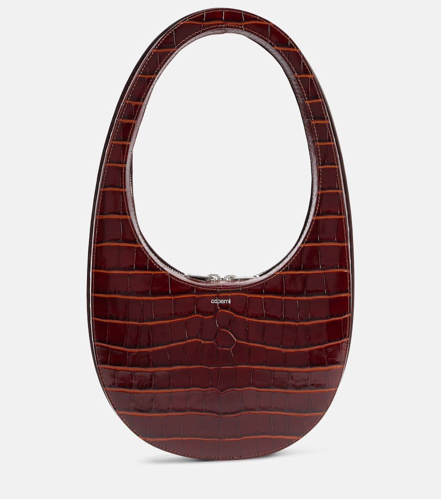 Coperni Swipe croc-effect leather shoulder bag. Shop Coperni Shoulder Bags for women now.