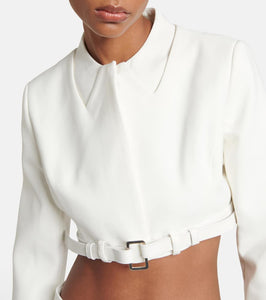 Coperni Trompe l'oeil cropped jacket