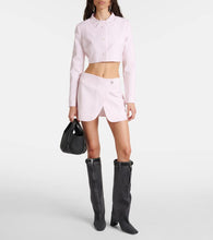 Coperni Trompe l'oeil cropped virgin wool jacket