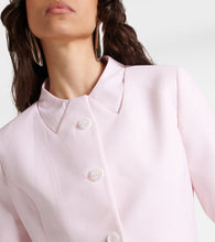 Coperni Trompe l'oeil cropped virgin wool jacket