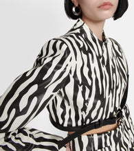 Coperni Zebra-print cropped blazer