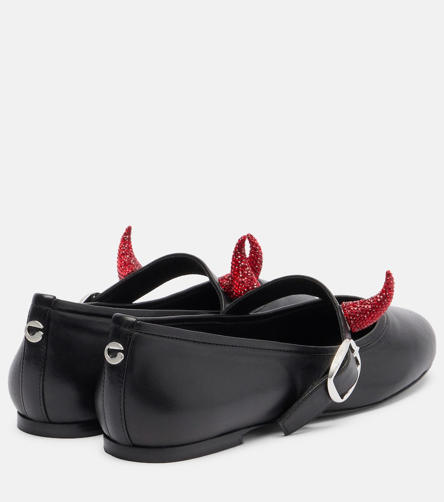 Coperni x Disney  leather Mary Jane flats
