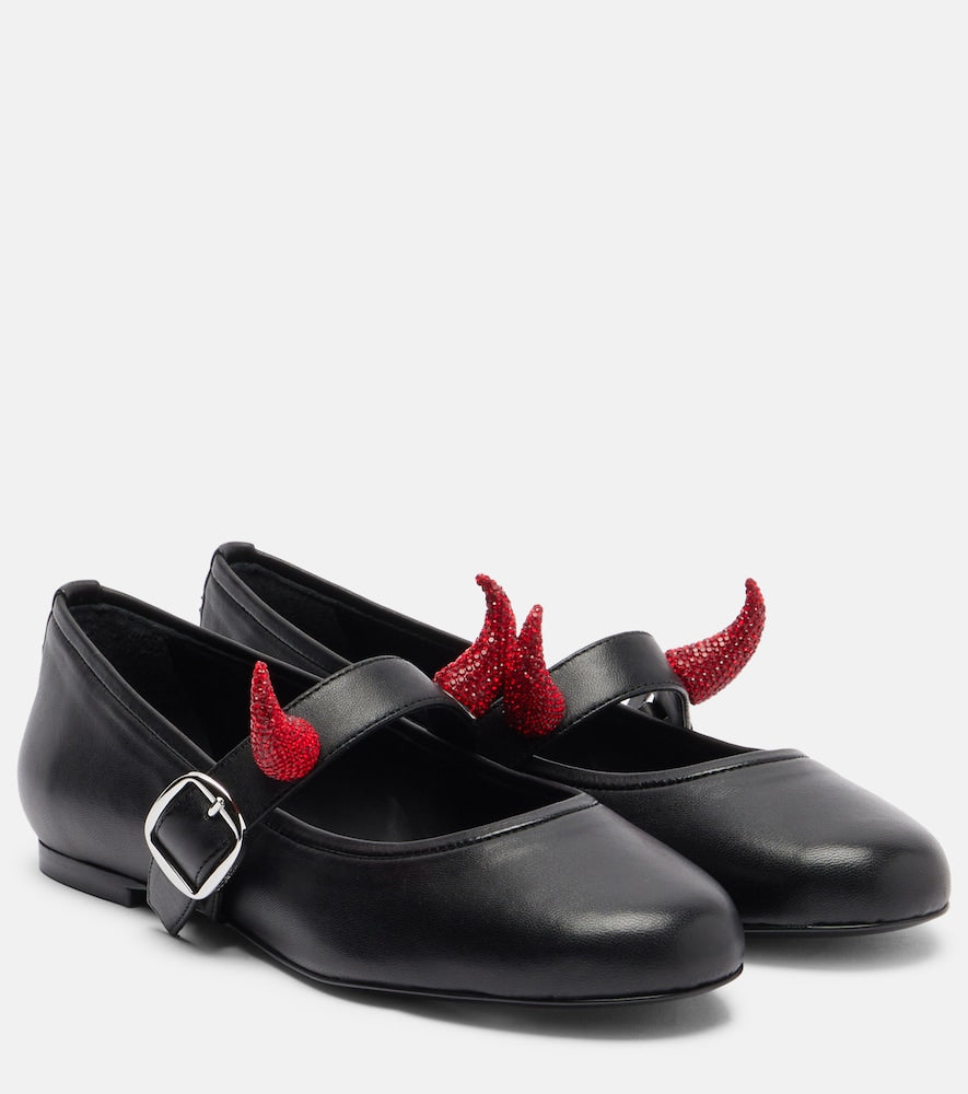 Coperni x Disney  leather Mary Jane flats