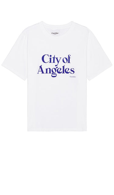 Corridor City Of Angeles Tee in White - T-shirt Corridor City Of Angeles en blanc - Corridor City Of Angeles 白色 T 恤 - Corridor City Of Angeles T-Shirt in Weiß - Corridor City Of Angeles 티셔츠 - Maglietta Corridor City Of Angeles in bianco