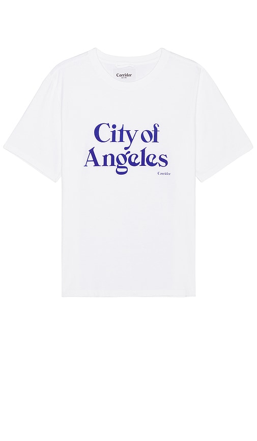 Corridor City Of Angeles Tee in White - T-shirt Corridor City Of Angeles en blanc - Corridor City Of Angeles 白色 T 恤 - Corridor City Of Angeles T-Shirt in Weiß - Corridor City Of Angeles 티셔츠 - Maglietta Corridor City Of Angeles in bianco