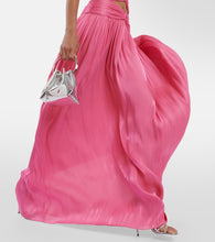 Costarellos Ambria gathered cutout gown