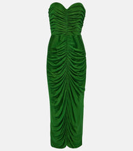 Costarellos Aveline bustier jersey midi dress