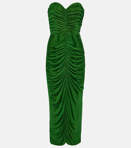 Costarellos Aveline bustier jersey midi dress