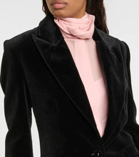 Costarellos Azura cotton velvet blazer