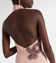 Costarellos Beaded floral-appliqu√É¬© gown