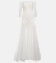Costarellos Bridal Loukia off-shoulder tulle gown