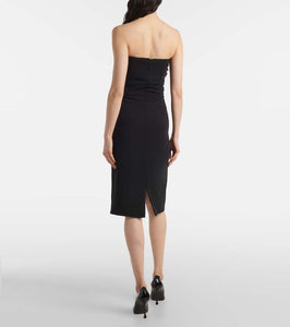Costarellos Callula crystal-embellished bustier dress