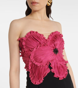 Costarellos Callula crystal-embellished bustier dress