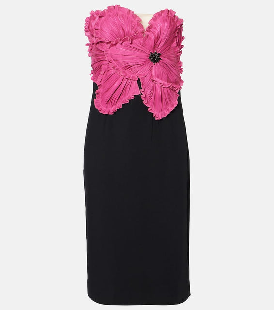 Costarellos Callula crystal-embellished bustier dress