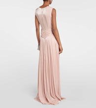 Costarellos Draped satin gown