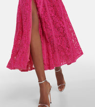 Costarellos Elodie lace bustier maxi dress