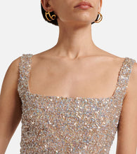 Costarellos Harper sequined gown
