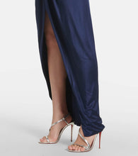 Costarellos Indra gathered jersey gown