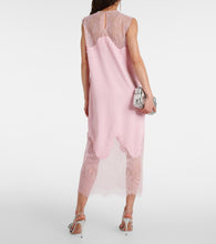Costarellos Keeva embellished  and lace midi dress