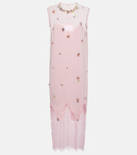 Costarellos Keeva embellished  and lace midi dress. Costarellos Keeva 缀饰蕾丝中长连衣裙