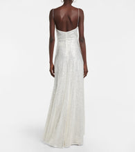 Costarellos Kristina sequined tulle gown