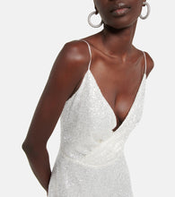 Costarellos Kristina sequined tulle gown