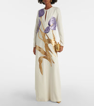 Costarellos Malvina sequined cr√É¬™pe gown