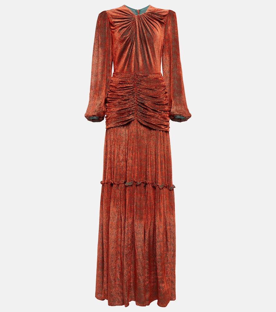 Costarellos Sabrina velvet devor√É¬© gown. Costarellos Sabrina 天鹅绒礼服