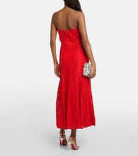 Costarellos Sharie bustier lace midi dress